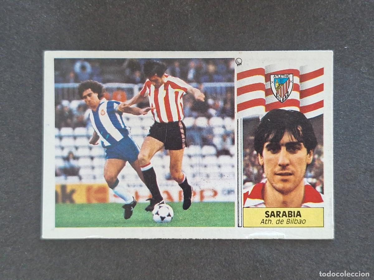 Cromos de f&uacute;tbol: L3 SARABIA ATHLETIC CLUB DE BILBAO LIGA ESTE 1986 1987 86 87 NUNCA PEGADO SIN PEGAR