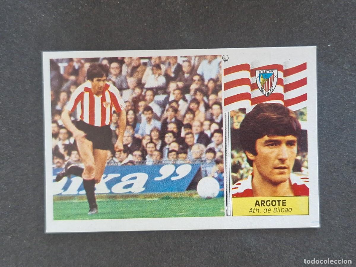 Cromos de f&uacute;tbol: L3 ARGOTE ATHLETIC CLUB DE BILBAO LIGA ESTE 1986 1987 86 87 NUNCA PEGADO SIN PEGAR