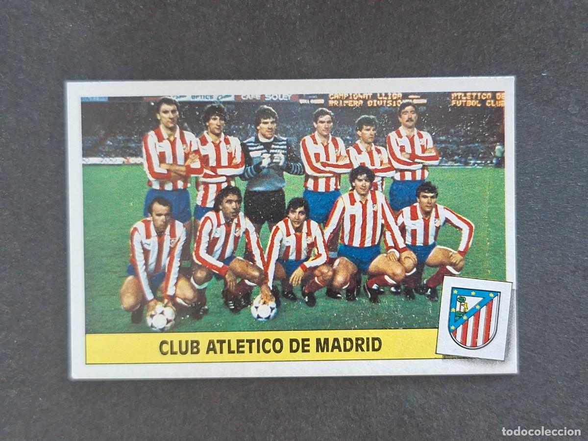 Cromos de f&uacute;tbol: L3 EQUIPO ALINEACION ATLETICO DE MADRID LIGA ESTE 1986 1987 86 87 NUNCA PEGADO SIN PEGAR