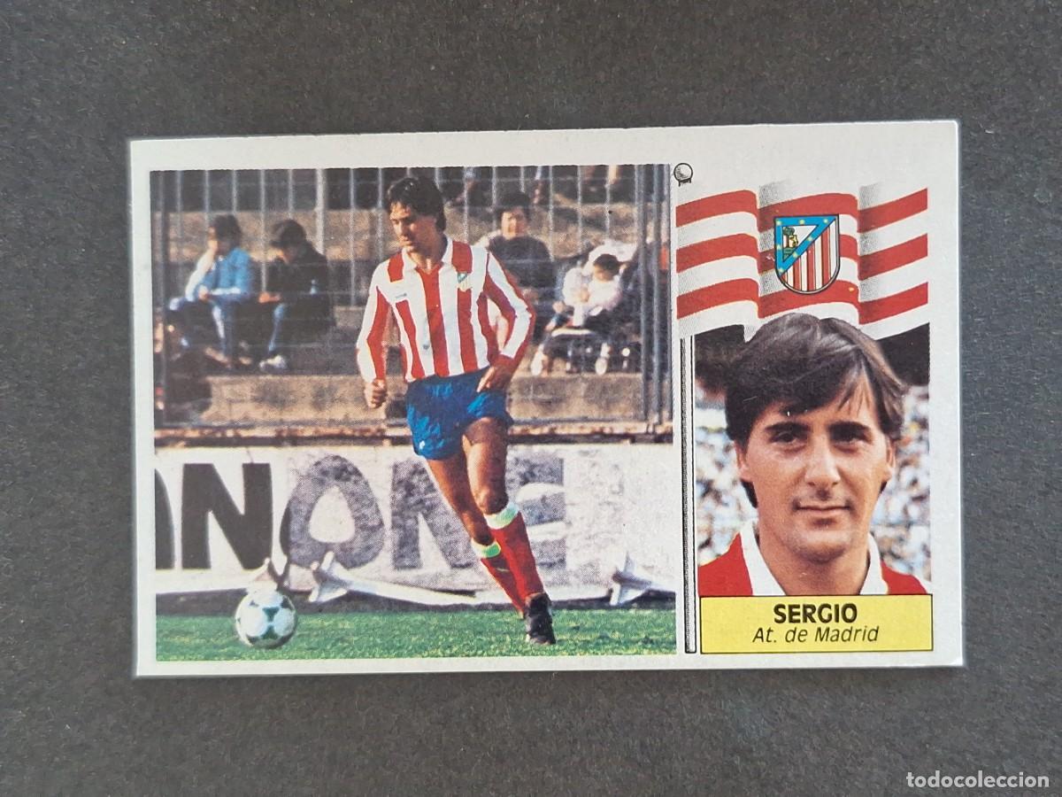 Cromos de f&uacute;tbol: L3 SERGIO ATLETICO DE MADRID LIGA ESTE 1986 1987 86 87 NUNCA PEGADO SIN PEGAR