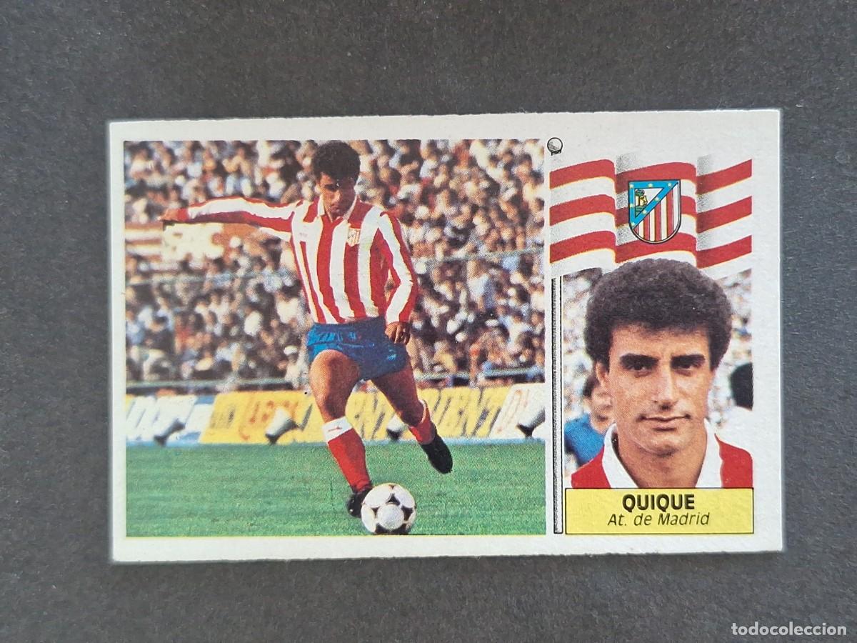 Cromos de f&uacute;tbol: L3 QUIQUE ATLETICO DE MADRID LIGA ESTE 1986 1987 86 87 NUNCA PEGADO SIN PEGAR