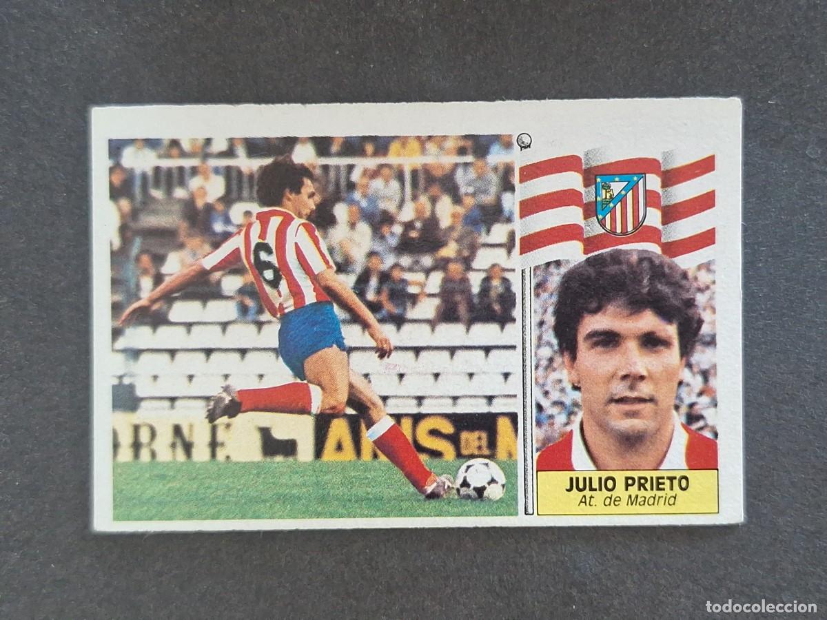 Cromos de f&uacute;tbol: L3 JULIO PRIETO ATLETICO DE MADRID LIGA ESTE 1986 1987 86 87 NUNCA PEGADO SIN PEGAR