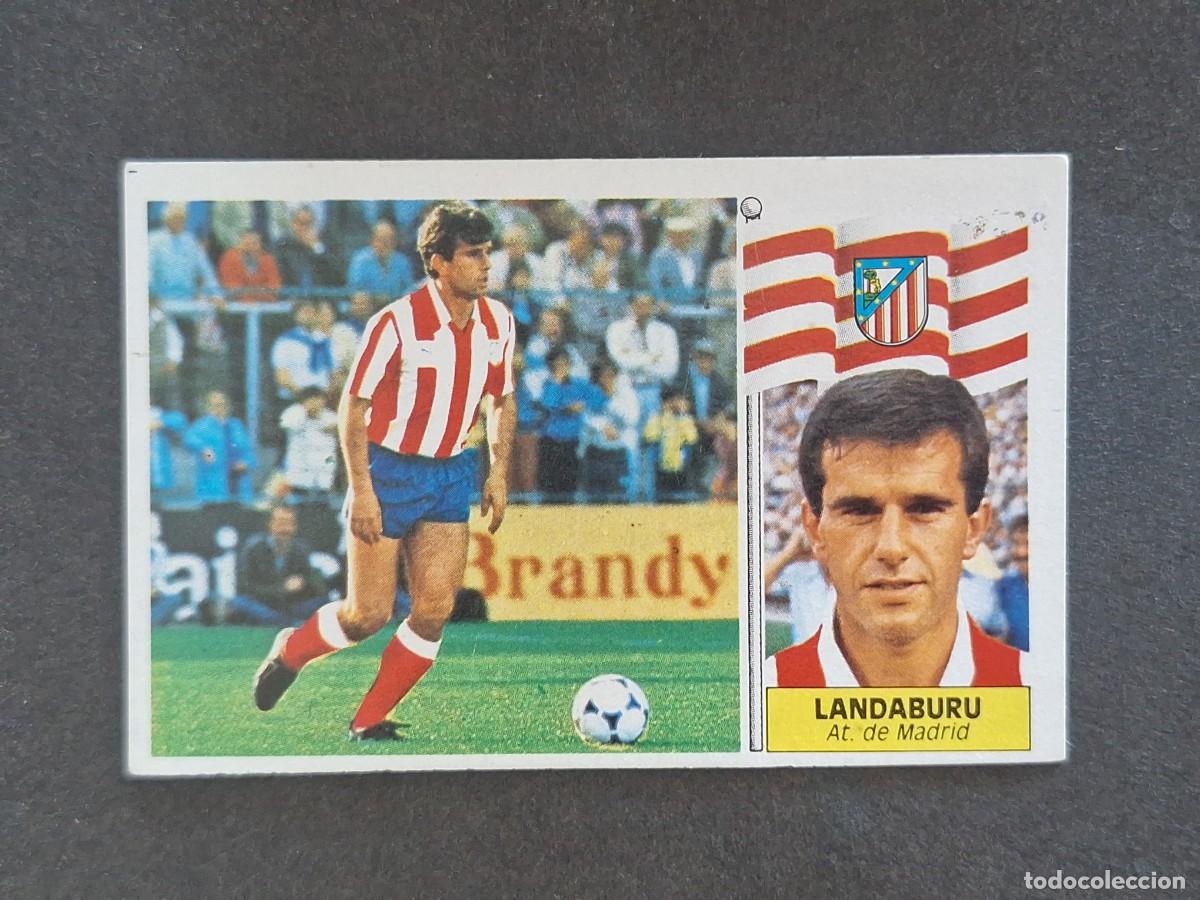 Cromos de f&uacute;tbol: L3 LANDABURU ATLETICO DE MADRID LIGA ESTE 1986 1987 86 87 NUNCA PEGADO SIN PEGAR