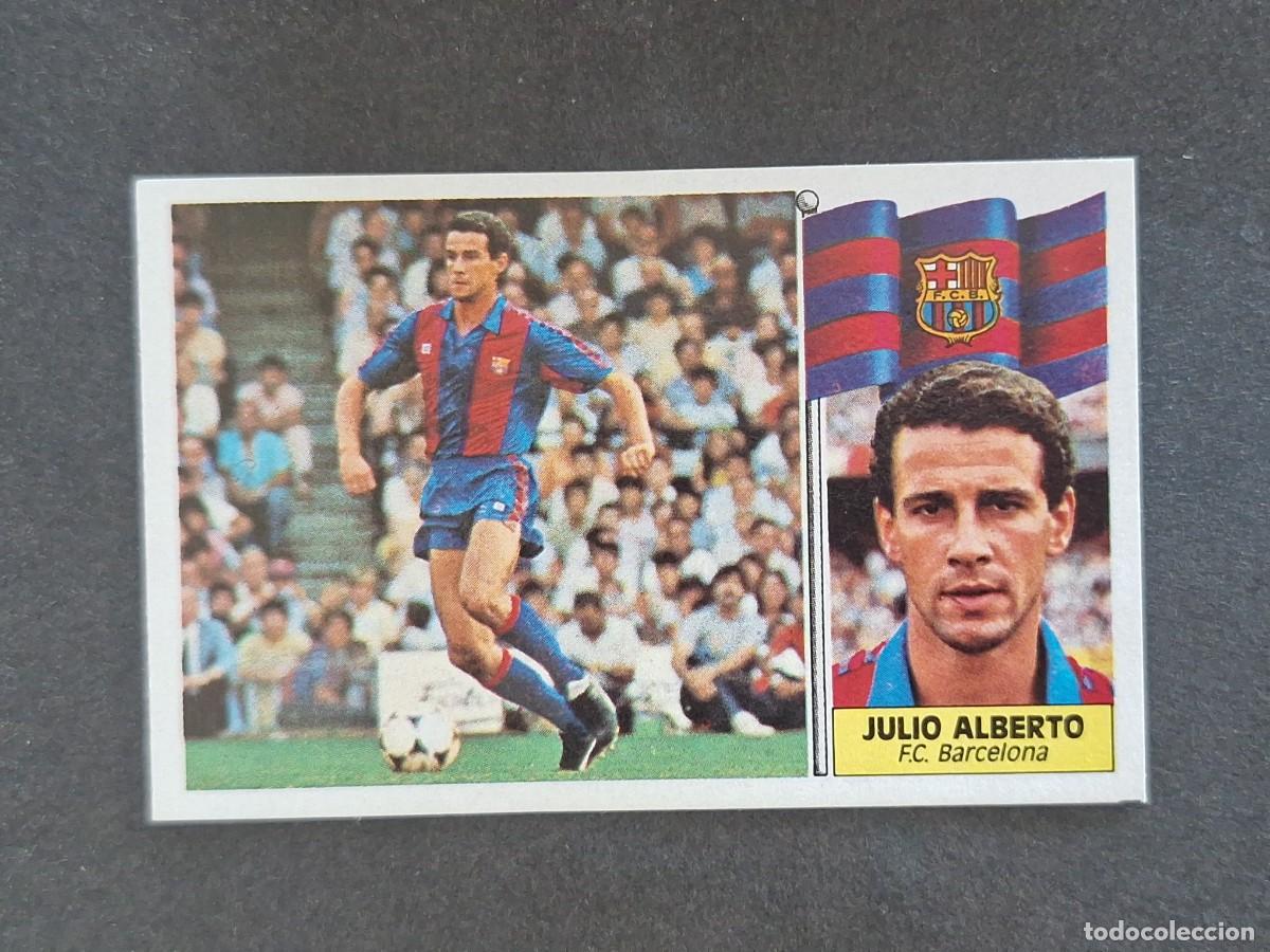 Cromos de f&uacute;tbol: L3 JULIO ALBERTO F. C. BARCELONA LIGA ESTE 1986 1987 86 87 NUNCA PEGADO SIN PEGAR