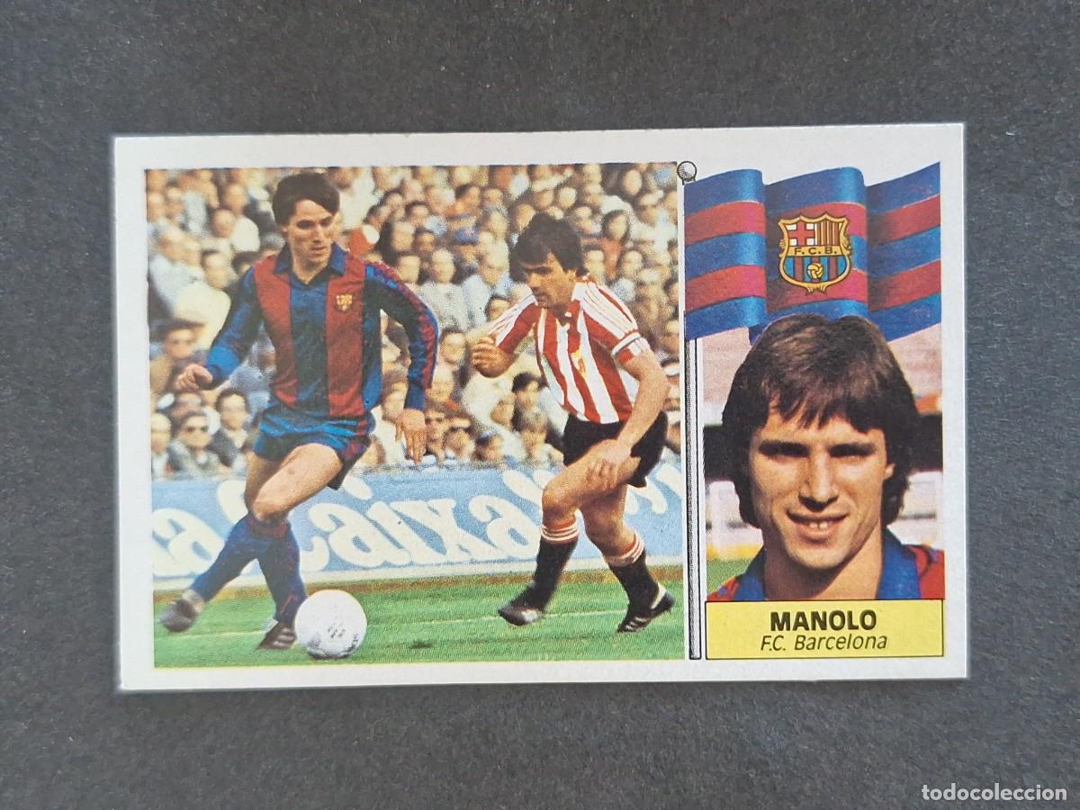 Cromos de f&uacute;tbol: L3 MANOLO F. C. BARCELONA LIGA ESTE 1986 1987 86 87 NUNCA PEGADO SIN PEGAR