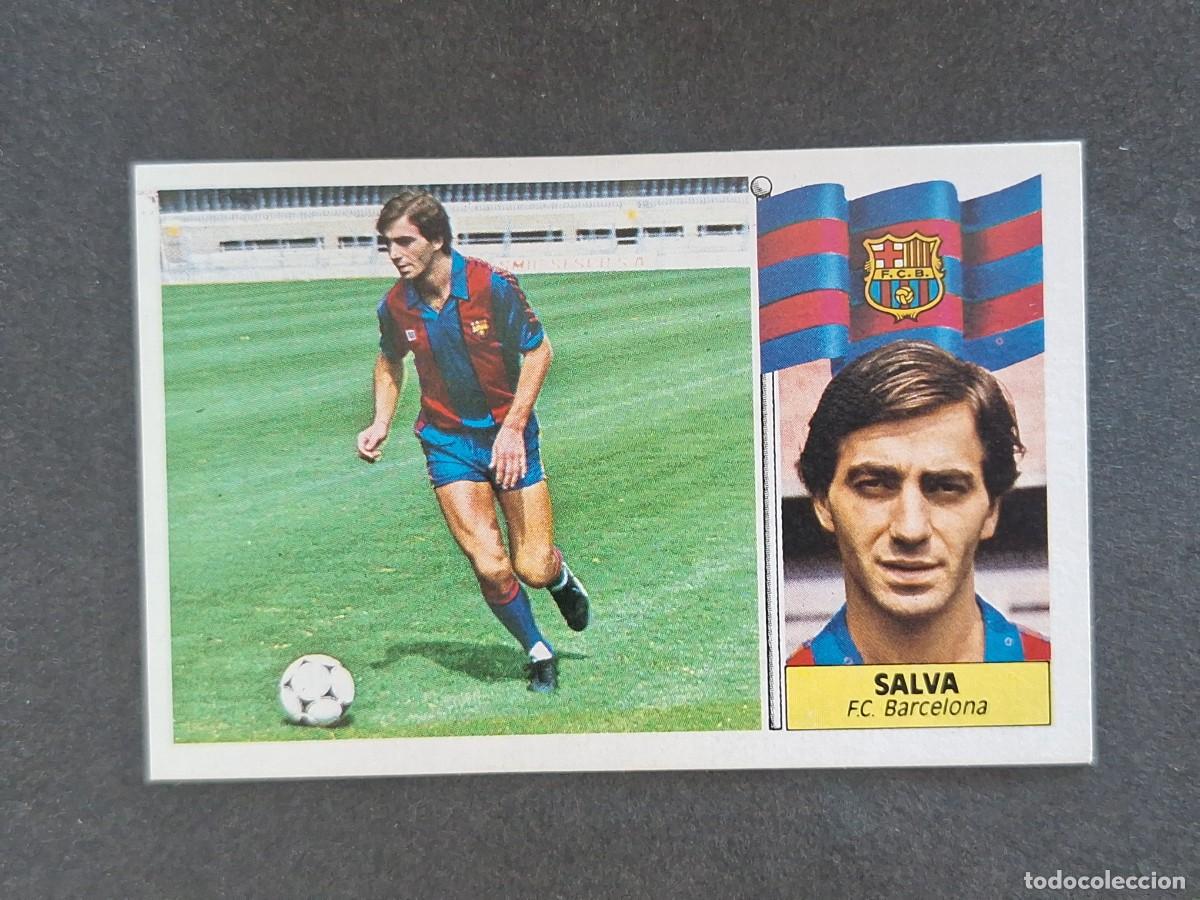 Cromos de f&uacute;tbol: L3 SALVA F. C. BARCELONA LIGA ESTE 1986 1987 86 87 NUNCA PEGADO SIN PEGAR