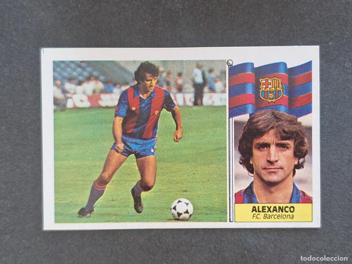 Cromos de f&uacute;tbol: L3 ALEXANCO F. C. BARCELONA LIGA ESTE 1986 1987 86 87 NUNCA PEGADO SIN PEGAR