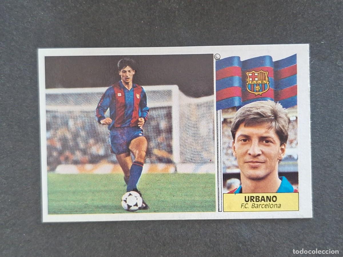 Cromos de f&uacute;tbol: L3 URBANO F. C. BARCELONA LIGA ESTE 1986 1987 86 87 NUNCA PEGADO SIN PEGAR