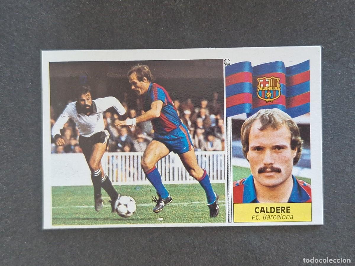 Fu&szlig;ball-Sticker: L3 CALDERE F. C. BARCELONA LIGA ESTE 1986 1987 86 87 NUNCA PEGADO SIN PEGAR