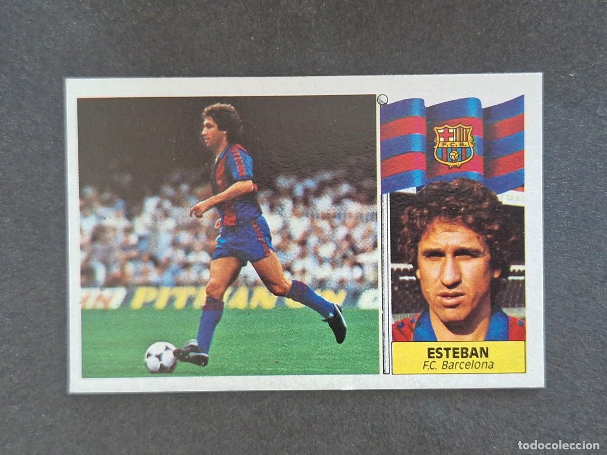 Fu&szlig;ball-Sticker: L3 ESTEBAN F. C. BARCELONA LIGA ESTE 1986 1987 86 87 NUNCA PEGADO SIN PEGAR