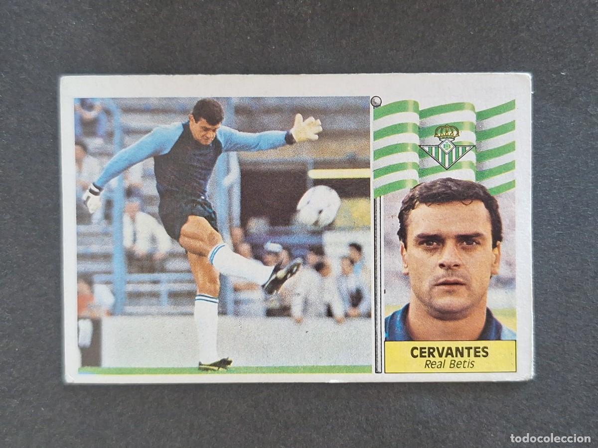 Cromos de f&uacute;tbol: L3 CERVANTES REAL BETIS BALOMPIE LIGA ESTE 1986 1987 86 87 NUNCA PEGADO SIN PEGAR