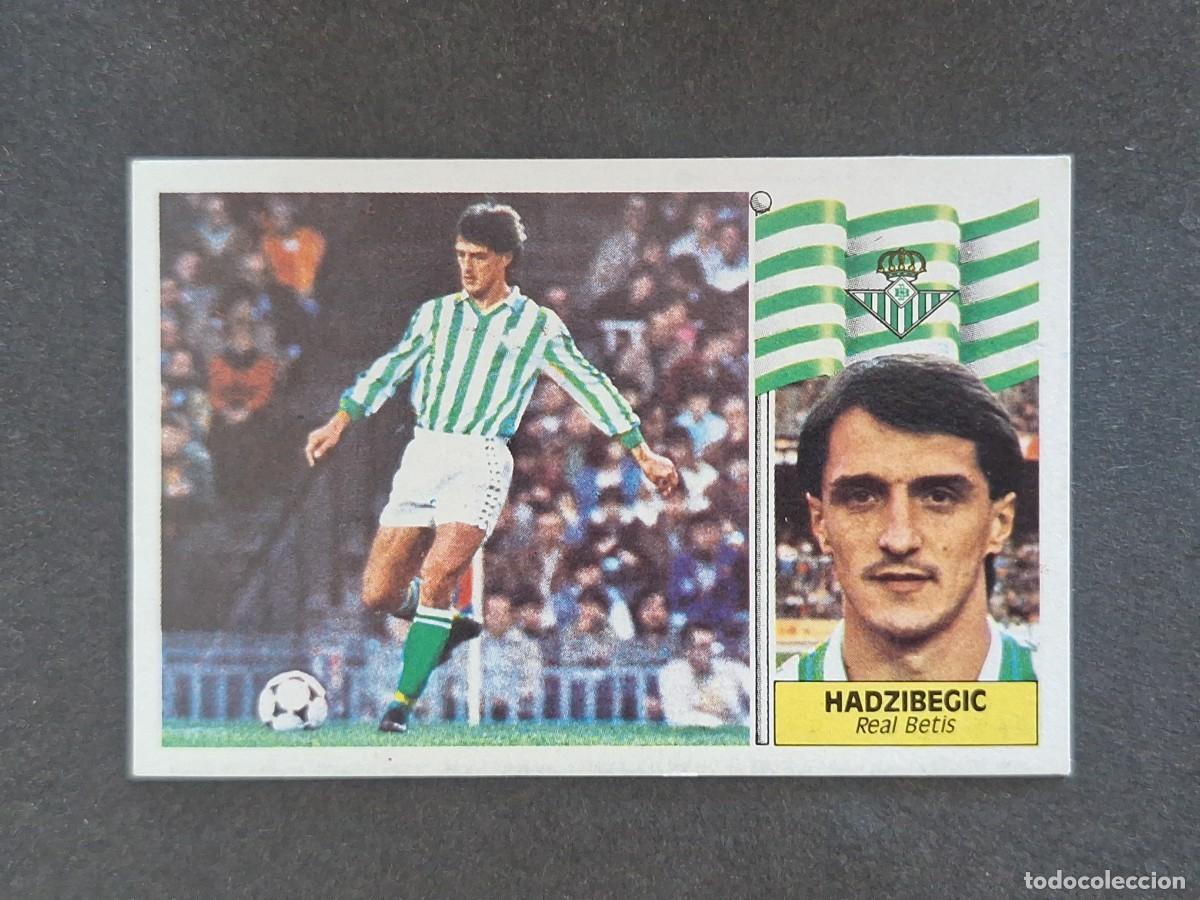 Cromos de f&uacute;tbol: L3 HADZIBEGIC REAL BETIS BALOMPIE LIGA ESTE 1986 1987 86 87 NUNCA PEGADO SIN PEGAR