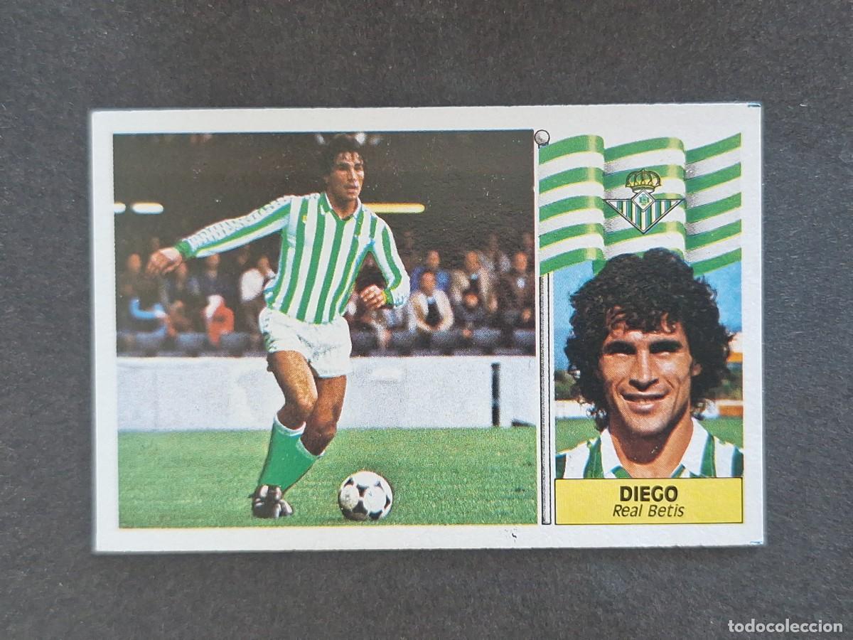 Cromos de f&uacute;tbol: L3 DIEGO REAL BETIS BALOMPIE LIGA ESTE 1986 1987 86 87 NUNCA PEGADO SIN PEGAR