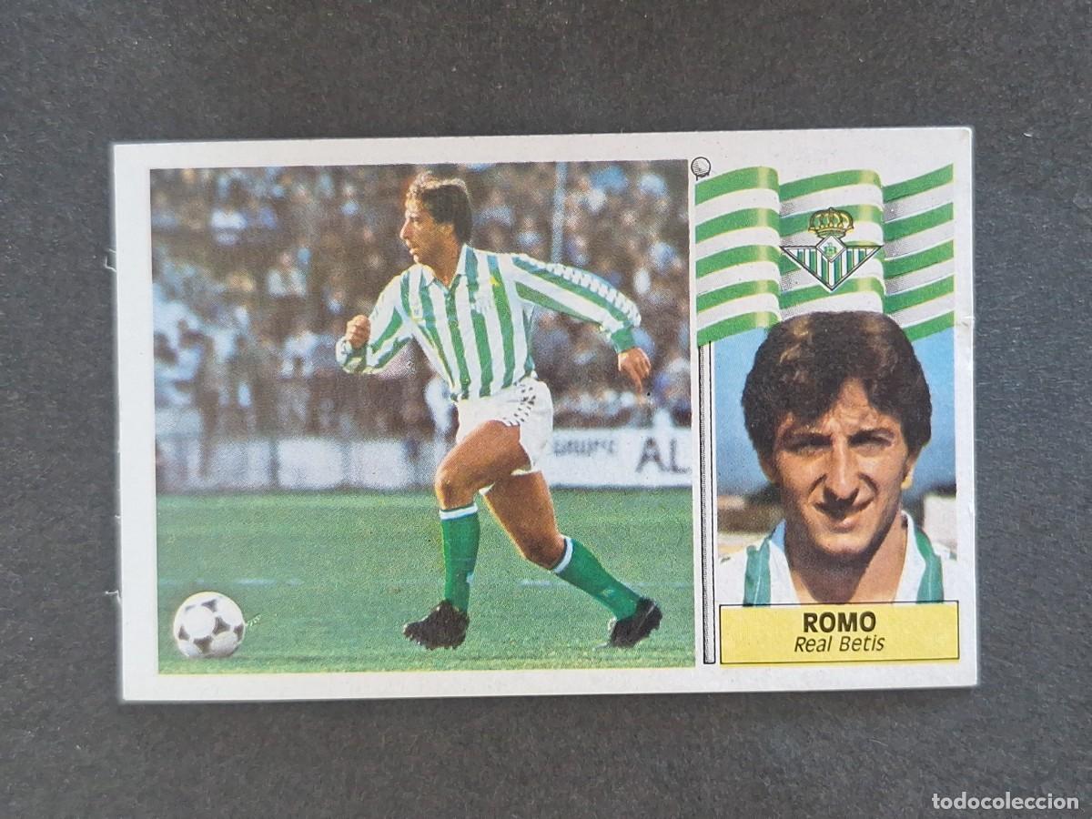 Cromos de f&uacute;tbol: L3 ROMO REAL BETIS BALOMPIE LIGA ESTE 1986 1987 86 87 NUNCA PEGADO SIN PEGAR