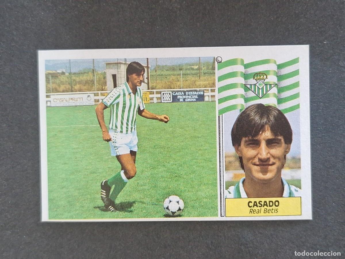 Cromos de f&uacute;tbol: L3 CASADO REAL BETIS BALOMPIE LIGA ESTE 1986 1987 86 87 NUNCA PEGADO SIN PEGAR