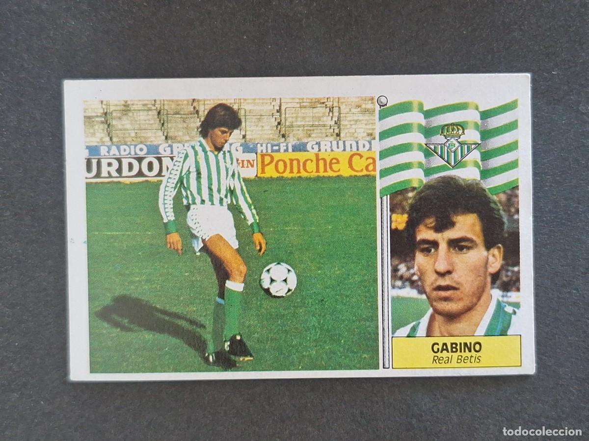 Cromos de f&uacute;tbol: L3 GABINO REAL BETIS BALOMPIE LIGA ESTE 1986 1987 86 87 NUNCA PEGADO SIN PEGAR