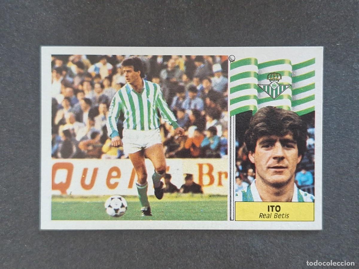 Cromos de f&uacute;tbol: L3 ITO REAL BETIS BALOMPIE LIGA ESTE 1986 1987 86 87 NUNCA PEGADO SIN PEGAR