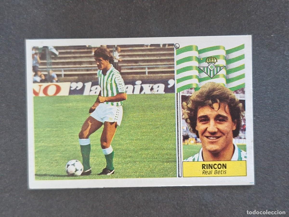 Cromos de f&uacute;tbol: L3 RINCON REAL BETIS BALOMPIE LIGA ESTE 1986 1987 86 87 NUNCA PEGADO SIN PEGAR