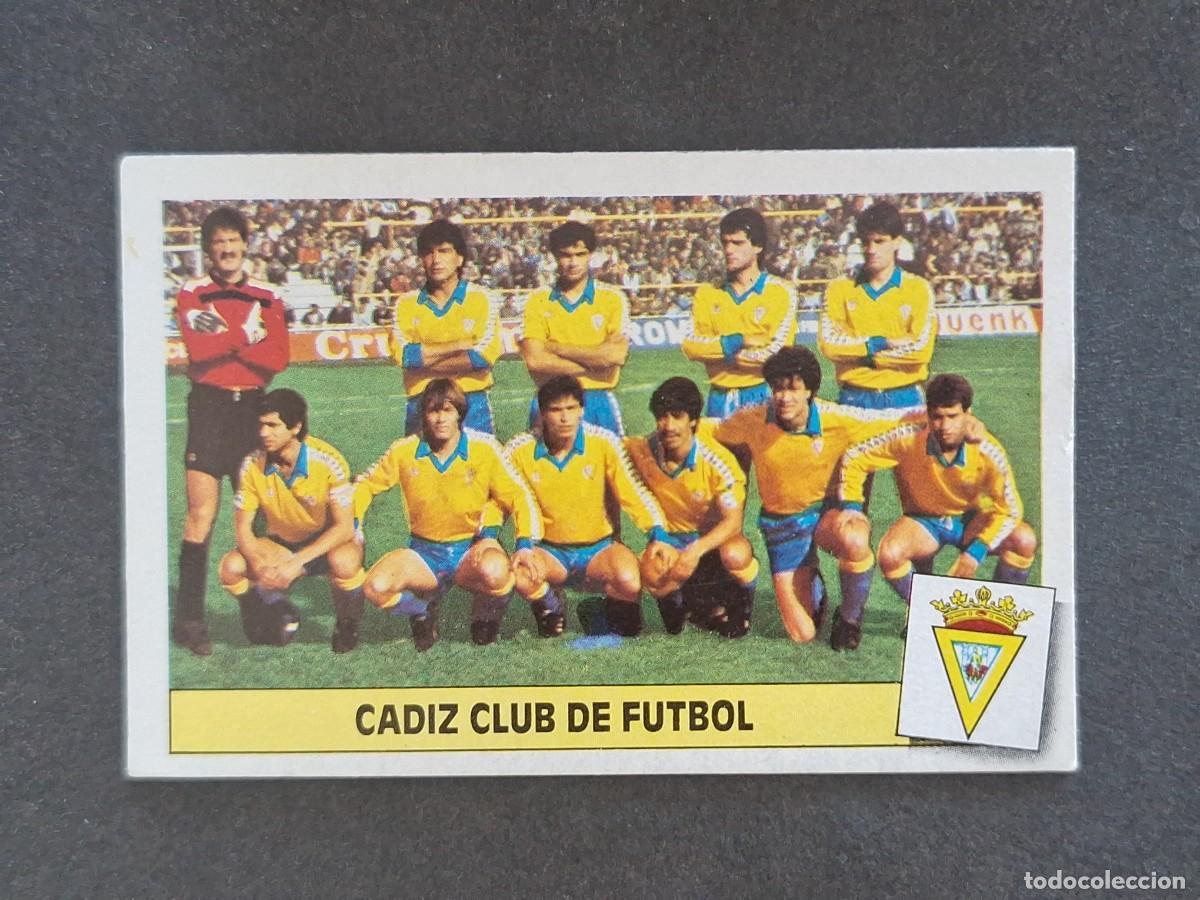Cromos de f&uacute;tbol: L3 EQUIPO ALINEACION CADIZ C. F. LIGA ESTE 1986 1987 86 87 NUNCA PEGADO SIN PEGAR