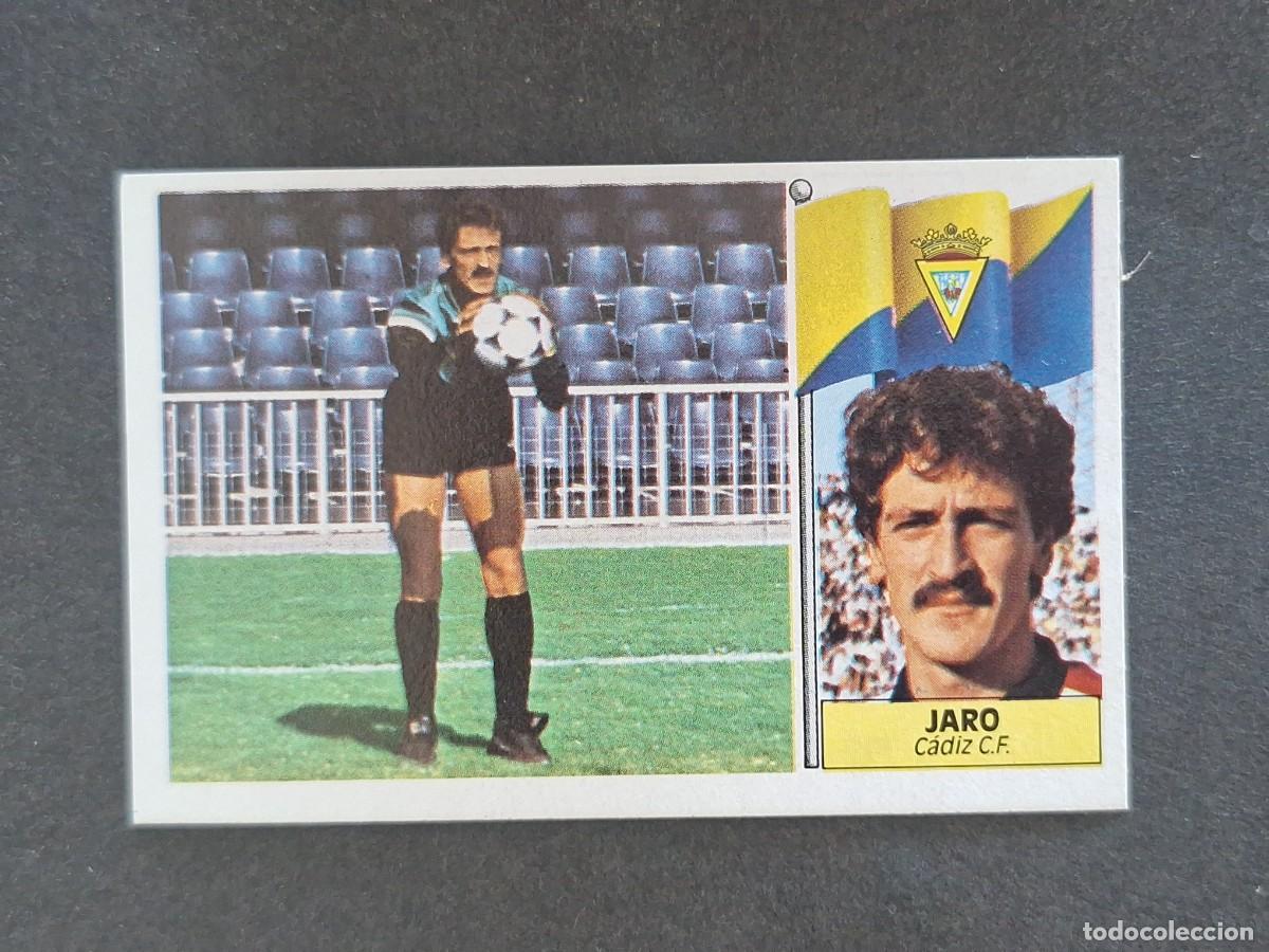Cromos de f&uacute;tbol: L3 JARO CADIZ C. F. LIGA ESTE 1986 1987 86 87 NUNCA PEGADO SIN PEGAR
