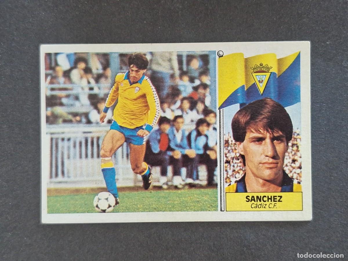 Cromos de f&uacute;tbol: L3 SANCHEZ CADIZ C. F. LIGA ESTE 1986 1987 86 87 NUNCA PEGADO SIN PEGAR