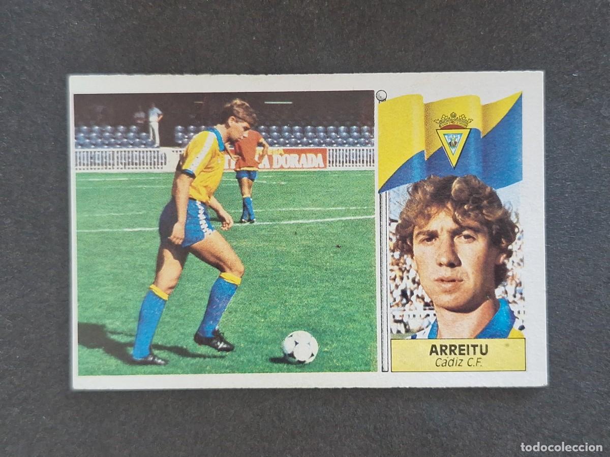 Cromos de f&uacute;tbol: L3 ARREITU CADIZ C. F. LIGA ESTE 1986 1987 86 87 NUNCA PEGADO SIN PEGAR