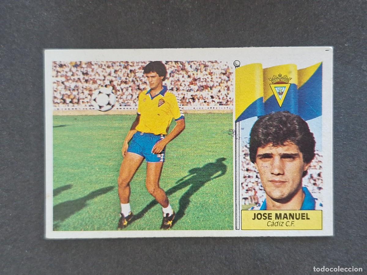 Cromos de f&uacute;tbol: L3 JOSE MANUEL CADIZ C. F. LIGA ESTE 1986 1987 86 87 NUNCA PEGADO SIN PEGAR
