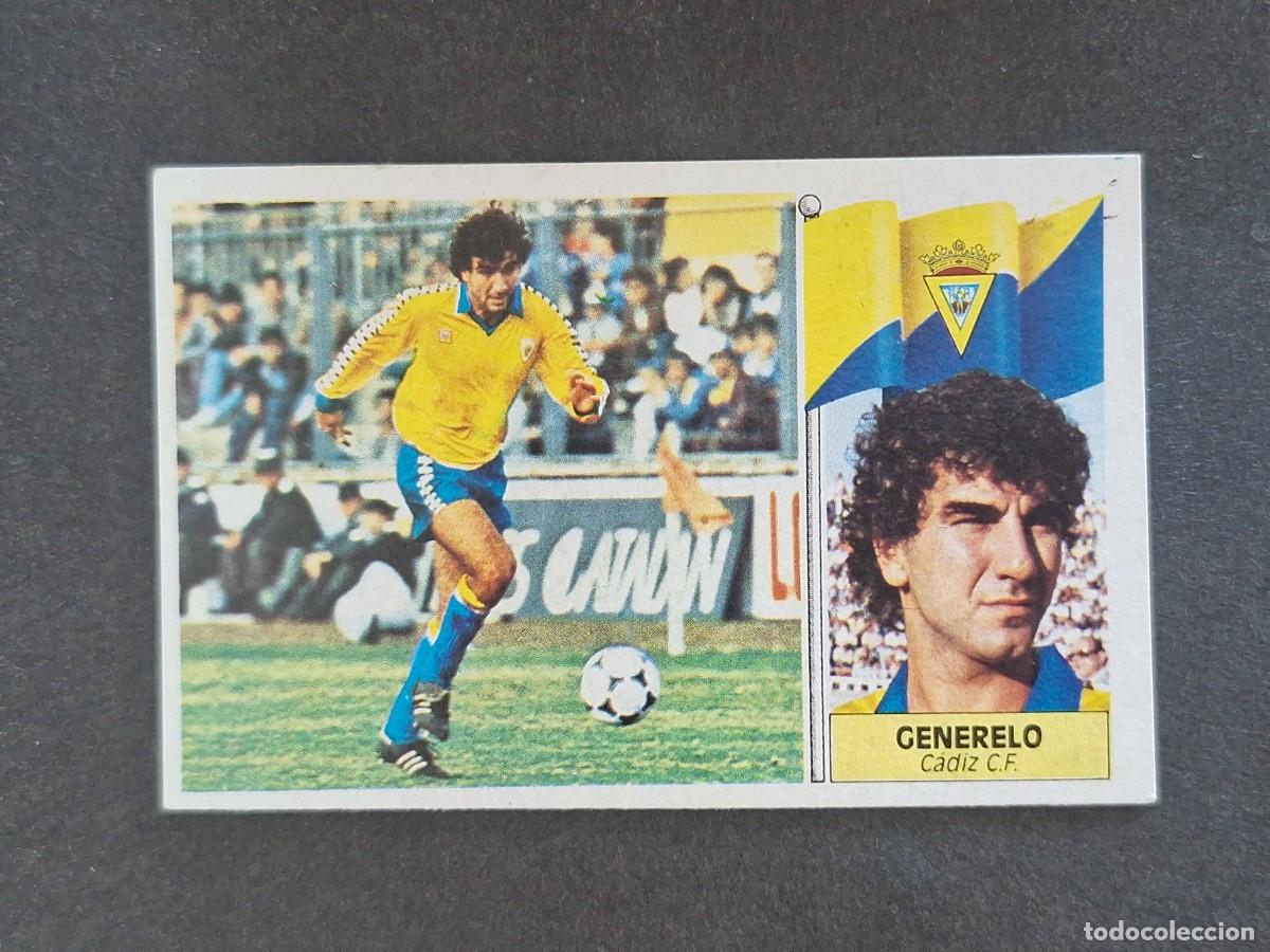 Cromos de f&uacute;tbol: L3 GENERELO CADIZ C. F. LIGA ESTE 1986 1987 86 87 NUNCA PEGADO SIN PEGAR