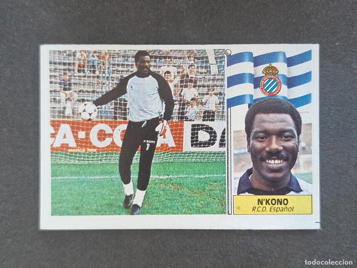 Cartes &agrave; collectionner de Football: L3 N'KONO R. C. D. ESPA&Ntilde;OL LIGA ESTE 1986 1987 86 87 NUNCA PEGADO SIN PEGAR