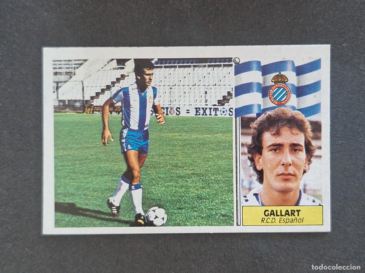 Cartes &agrave; collectionner de Football: L3 GALLART R. C. D. ESPA&Ntilde;OL LIGA ESTE 1986 1987 86 87 NUNCA PEGADO SIN PEGAR