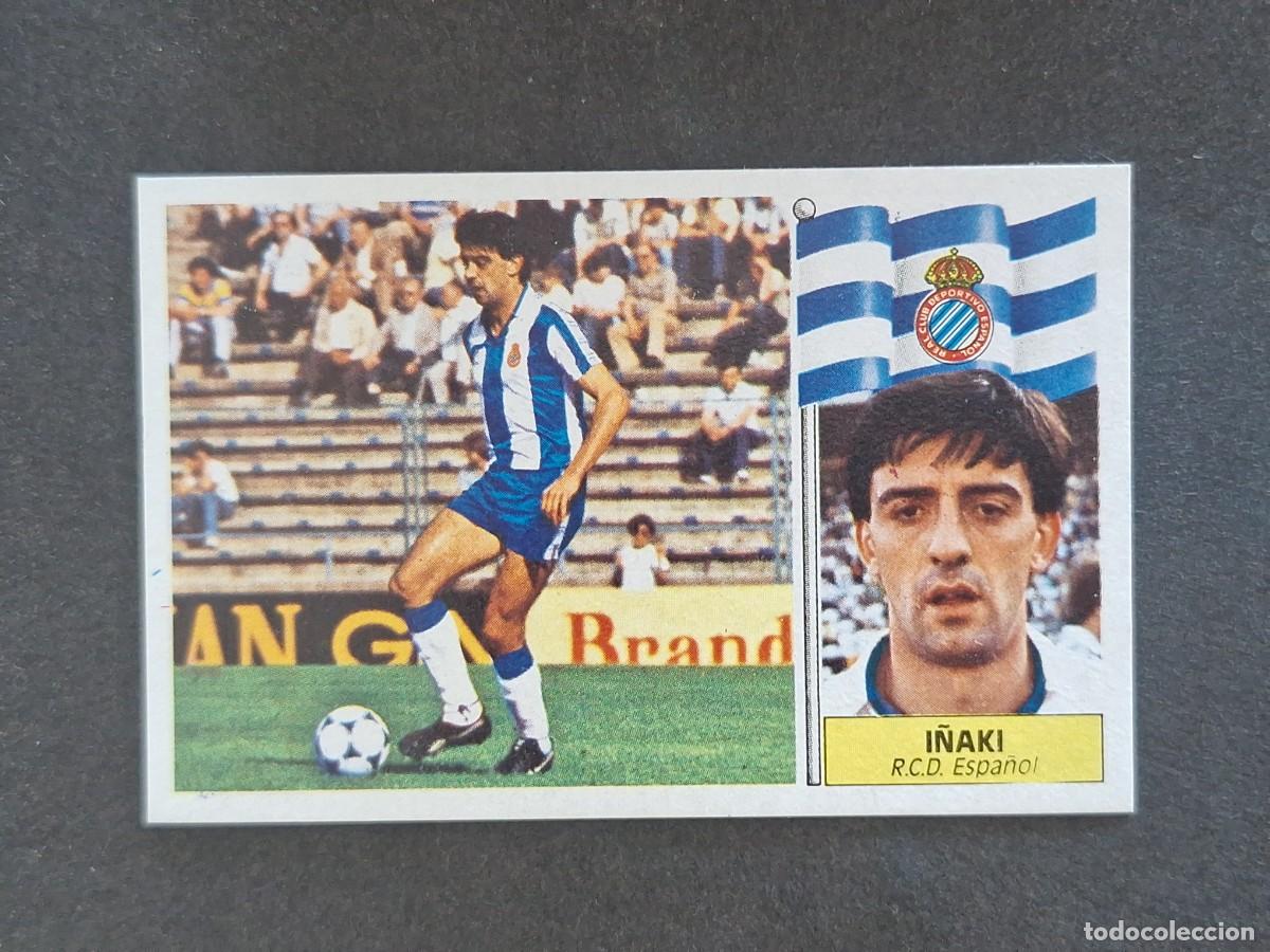 Cartes &agrave; collectionner de Football: L3 I&Ntilde;AKI R. C. D. ESPA&Ntilde;OL LIGA ESTE 1986 1987 86 87 NUNCA PEGADO SIN PEGAR