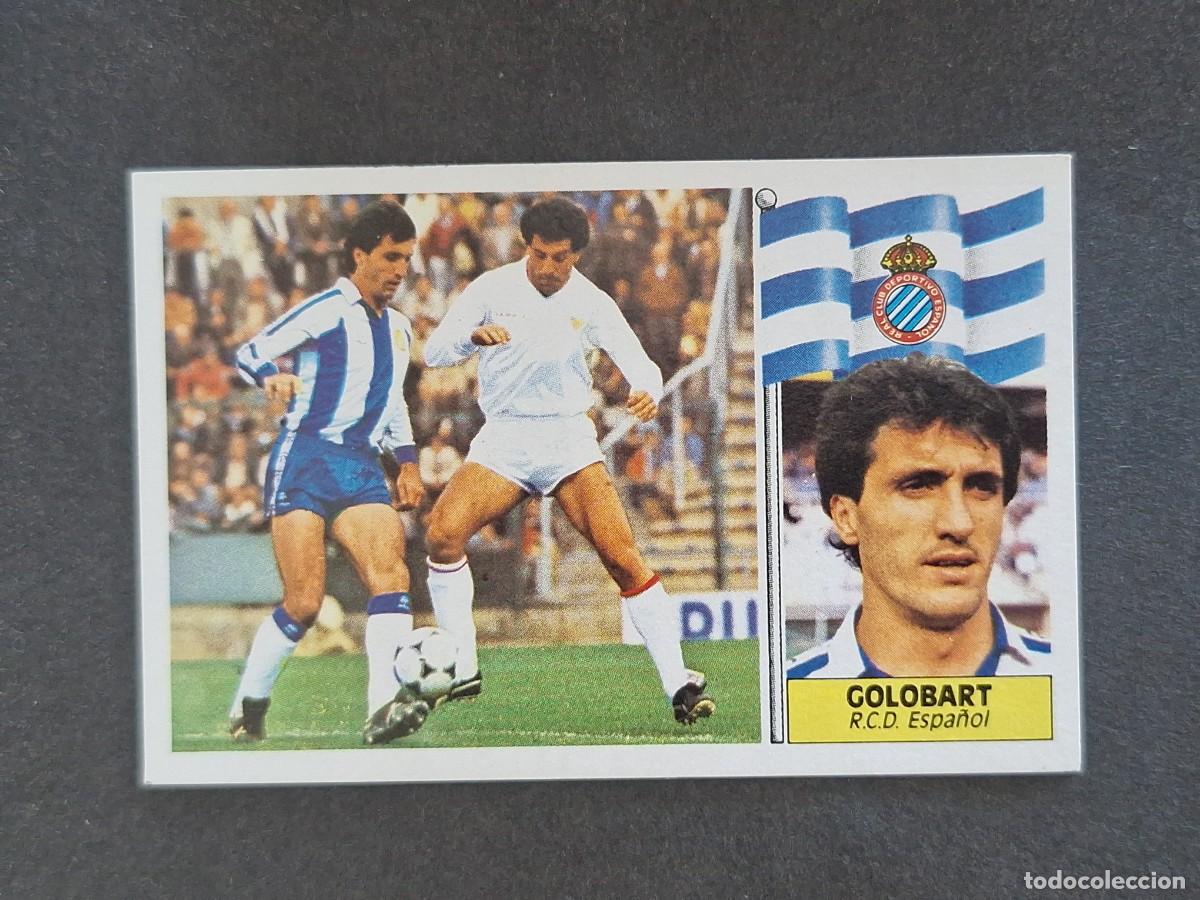 Cartes &agrave; collectionner de Football: L3 GOLOBART R. C. D. ESPA&Ntilde;OL LIGA ESTE 1986 1987 86 87 NUNCA PEGADO SIN PEGAR