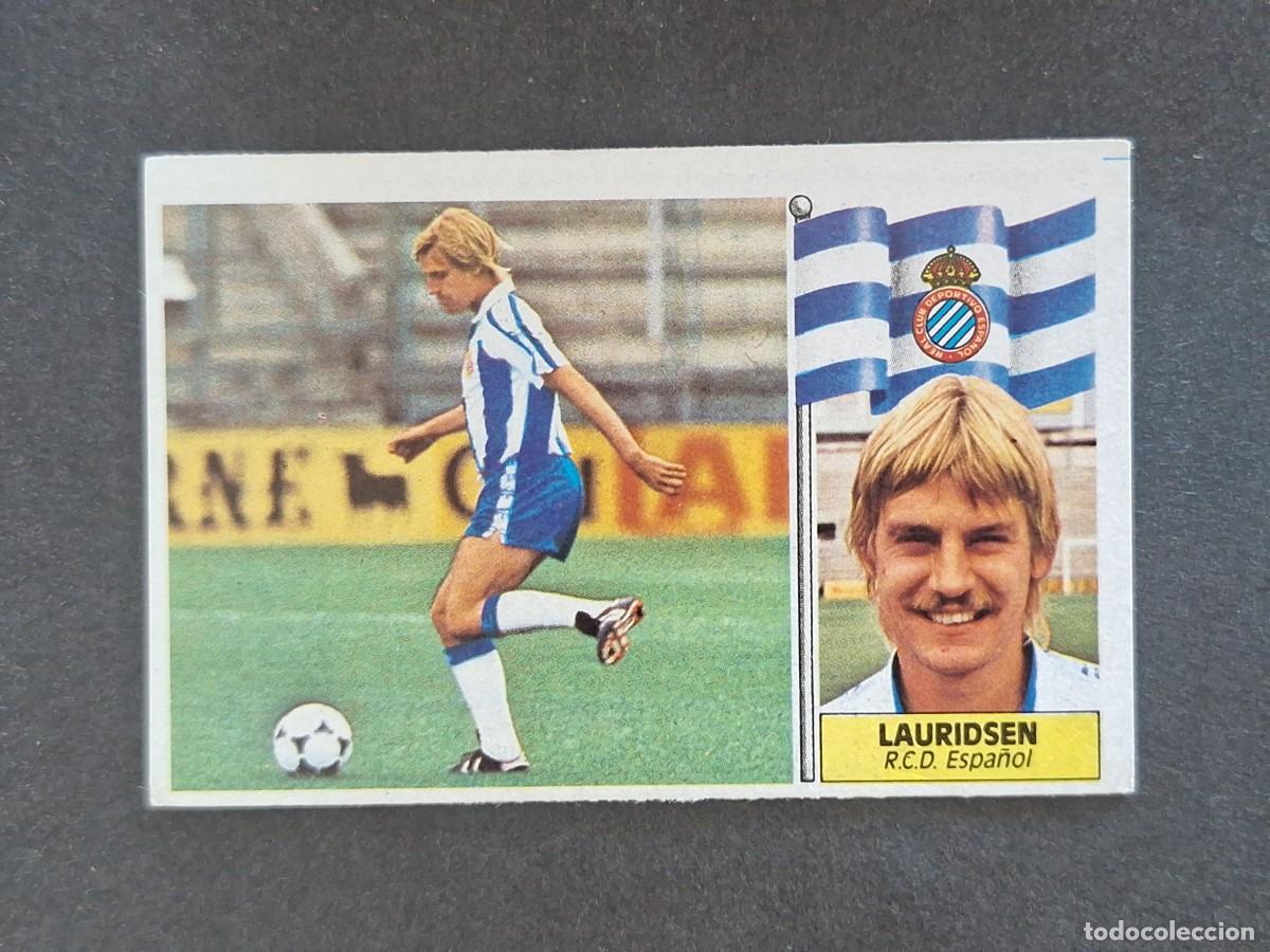 Cromos de f&uacute;tbol: L3 LAURIDSEN R. C. D. ESPA&Ntilde;OL LIGA ESTE 1986 1987 86 87 NUNCA PEGADO SIN PEGAR