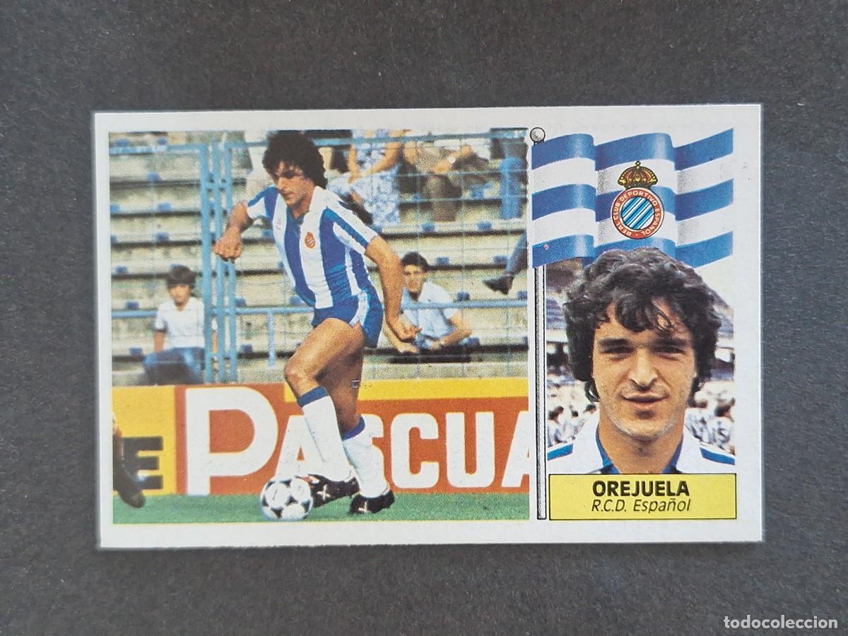Cromos de f&uacute;tbol: L3 OREJUELA R. C. D. ESPA&Ntilde;OL LIGA ESTE 1986 1987 86 87 NUNCA PEGADO SIN PEGAR