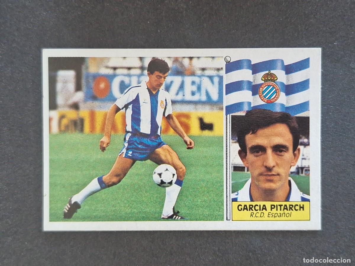Cromos de f&uacute;tbol: L3 GARCIA PITARCH R. C. D. ESPA&Ntilde;OL LIGA ESTE 1986 1987 86 87 NUNCA PEGADO SIN PEGAR