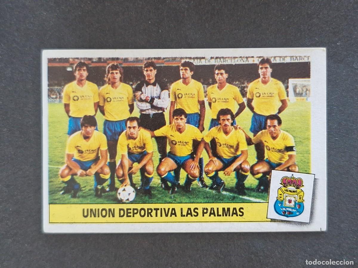 Cromos de f&uacute;tbol: L3 EQUIPO ALINEACION U. D. LAS PALMAS LIGA ESTE 1986 1987 86 87 NUNCA PEGADO SIN PEGAR