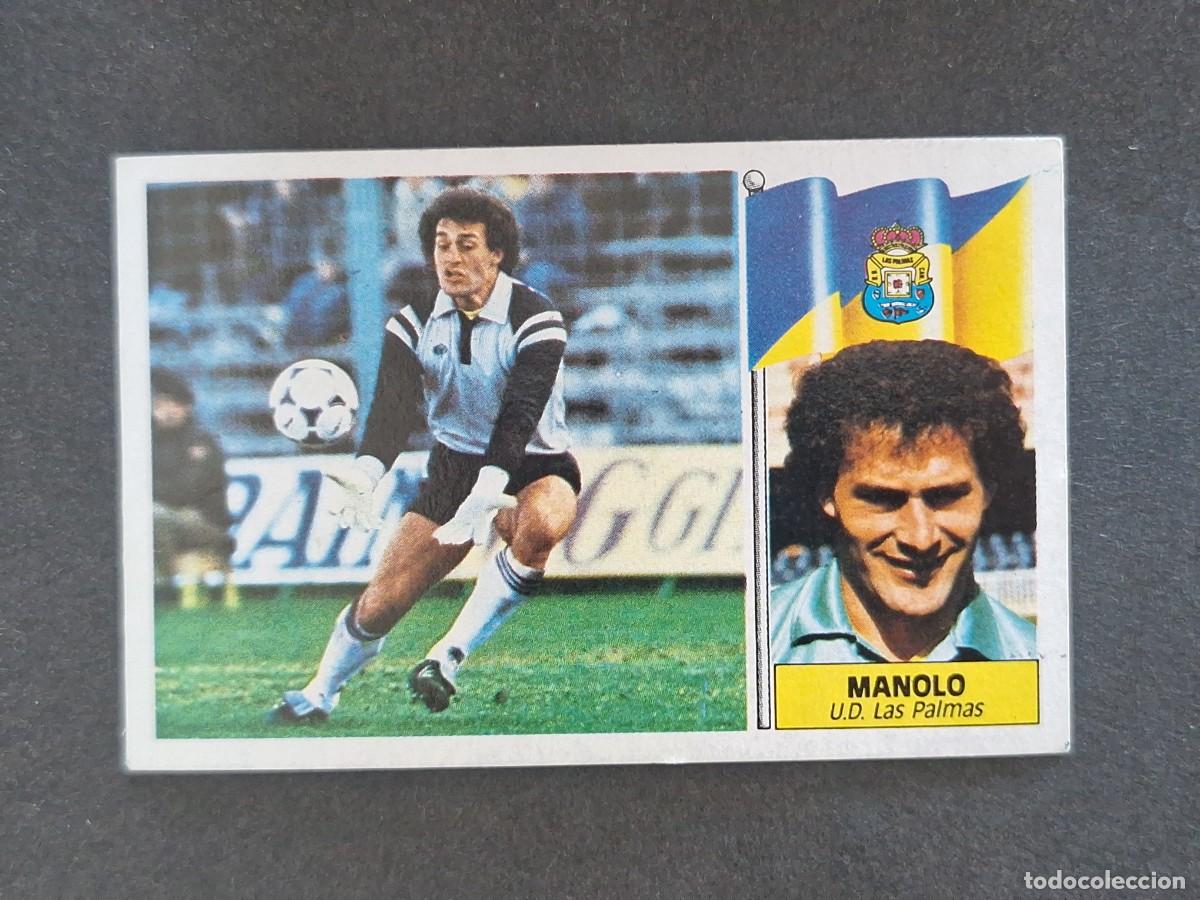 Cromos de f&uacute;tbol: L3 MANOLO U. D. LAS PALMAS LIGA ESTE 1986 1987 86 87 NUNCA PEGADO SIN PEGAR