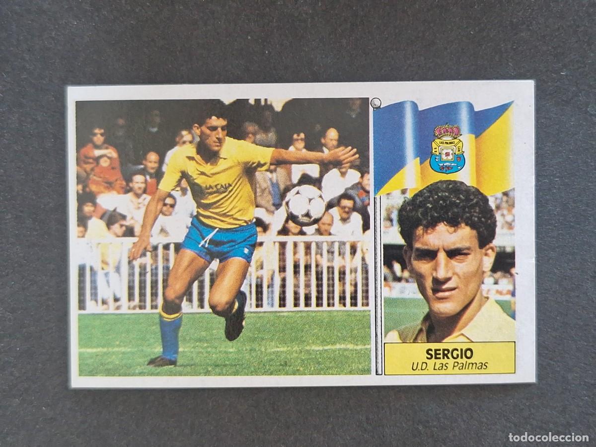 Cromos de f&uacute;tbol: L3 SERGIO U. D. LAS PALMAS LIGA ESTE 1986 1987 86 87 NUNCA PEGADO SIN PEGAR