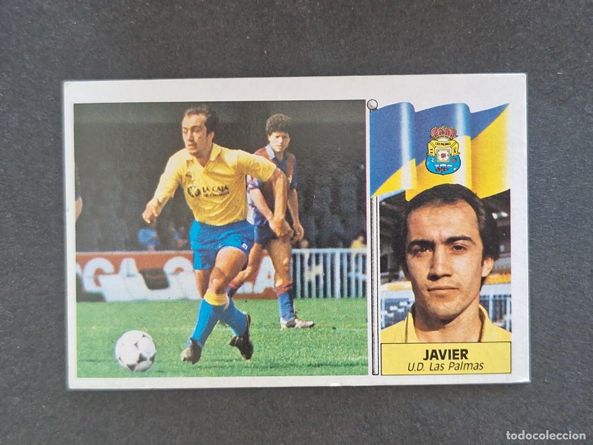 Cromos de f&uacute;tbol: L3 JAVIER U. D. LAS PALMAS LIGA ESTE 1986 1987 86 87 NUNCA PEGADO SIN PEGAR