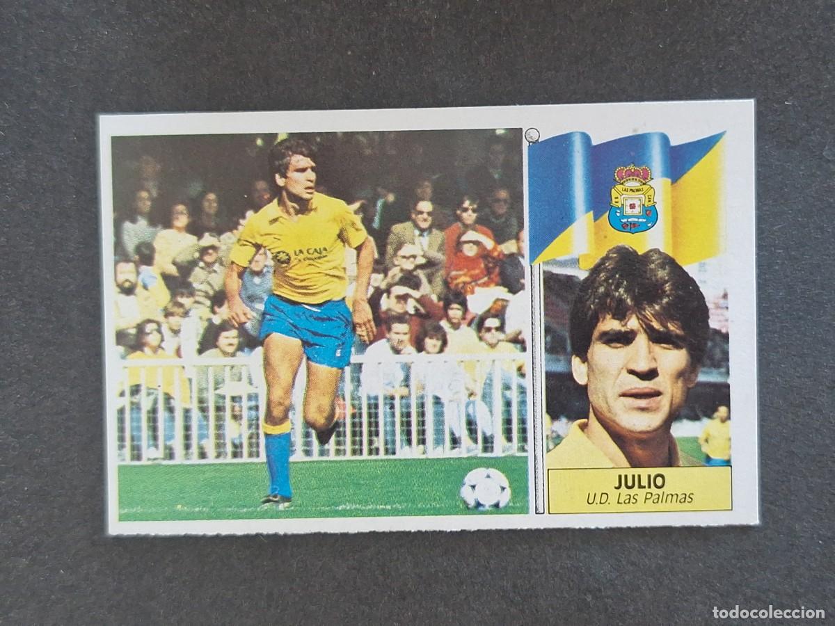Cromos de f&uacute;tbol: L3 JULIO U. D. LAS PALMAS LIGA ESTE 1986 1987 86 87 NUNCA PEGADO SIN PEGAR