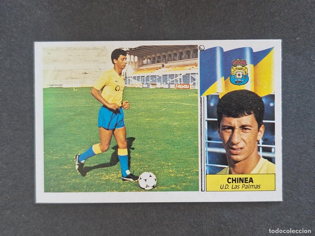 Cromos de f&uacute;tbol: L3 CHINEA U. D. LAS PALMAS LIGA ESTE 1986 1987 86 87 NUNCA PEGADO SIN PEGAR