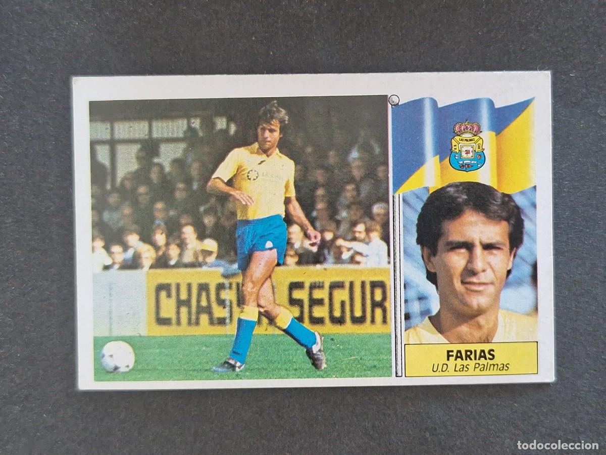 Cromos de f&uacute;tbol: L3 FARIAS U. D. LAS PALMAS LIGA ESTE 1986 1987 86 87 NUNCA PEGADO SIN PEGAR