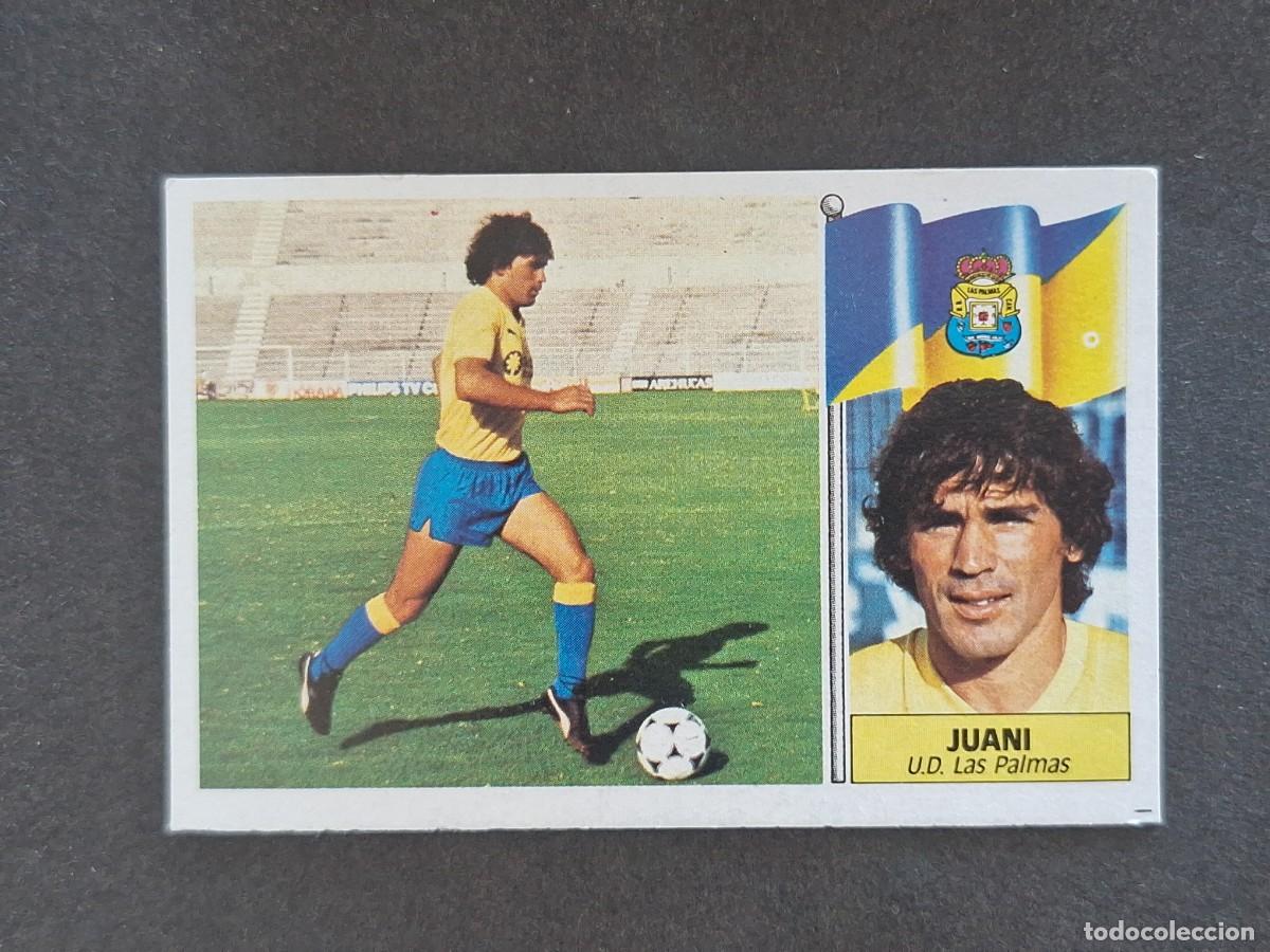 Cromos de f&uacute;tbol: L3 JUANI U. D. LAS PALMAS LIGA ESTE 1986 1987 86 87 NUNCA PEGADO SIN PEGAR