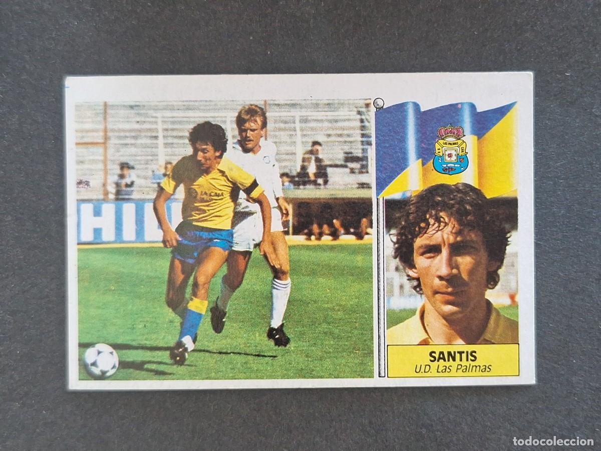 Cromos de f&uacute;tbol: L3 SANTIS U. D. LAS PALMAS LIGA ESTE 1986 1987 86 87 NUNCA PEGADO SIN PEGAR