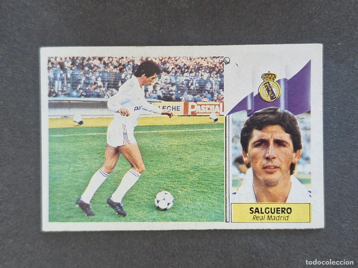 Cromos de f&uacute;tbol: L3 SALGUERO REAL MADRID LIGA ESTE 1986 1987 86 87 NUNCA PEGADO SIN PEGAR