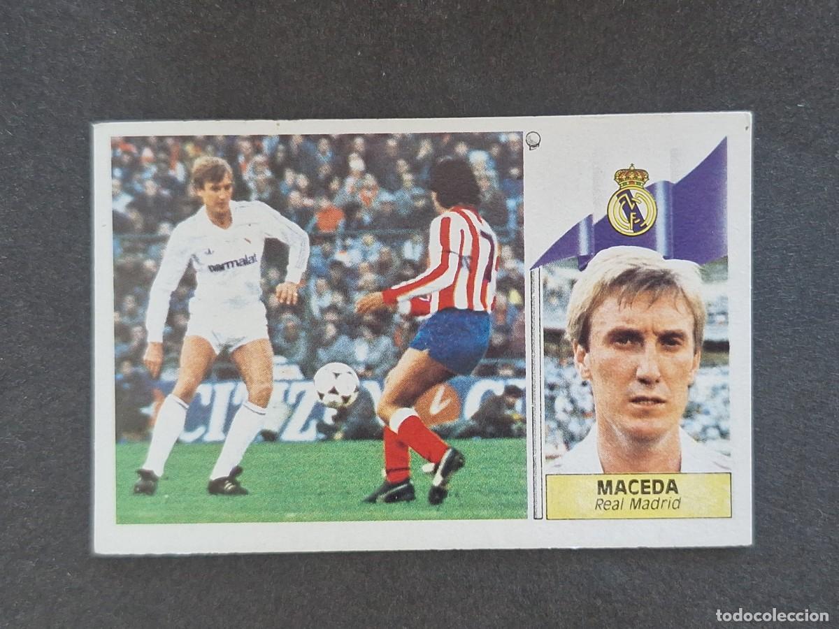Cromos de f&uacute;tbol: L3 MACEDA REAL MADRID LIGA ESTE 1986 1987 86 87 NUNCA PEGADO SIN PEGAR