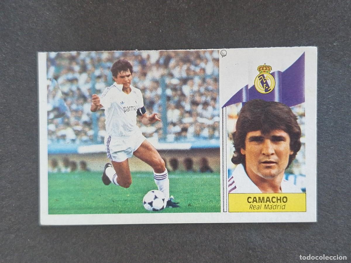 Cromos de f&uacute;tbol: L3 CAMACHO REAL MADRID LIGA ESTE 1986 1987 86 87 NUNCA PEGADO SIN PEGAR