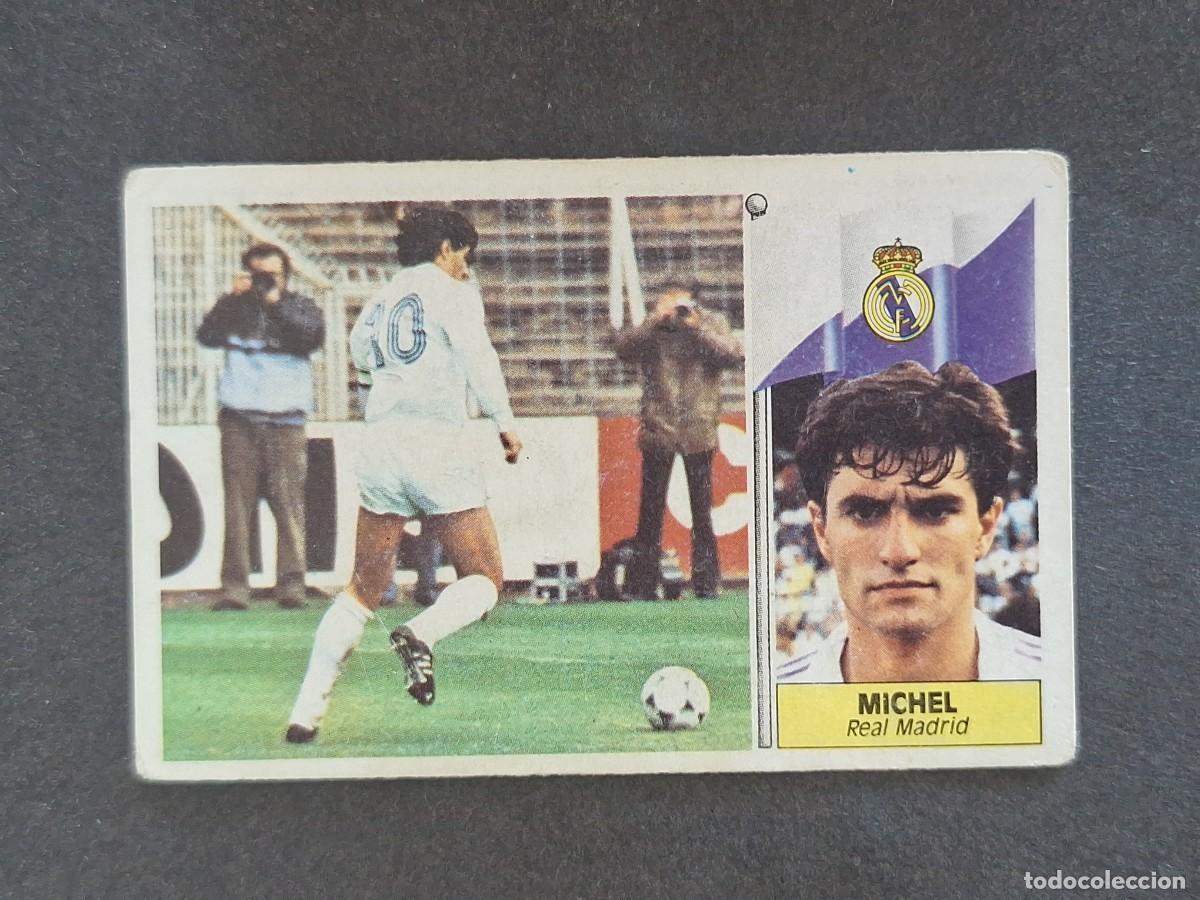 Cromos de f&uacute;tbol: L3 MICHEL REAL MADRID LIGA ESTE 1986 1987 86 87 NUNCA PEGADO SIN PEGAR