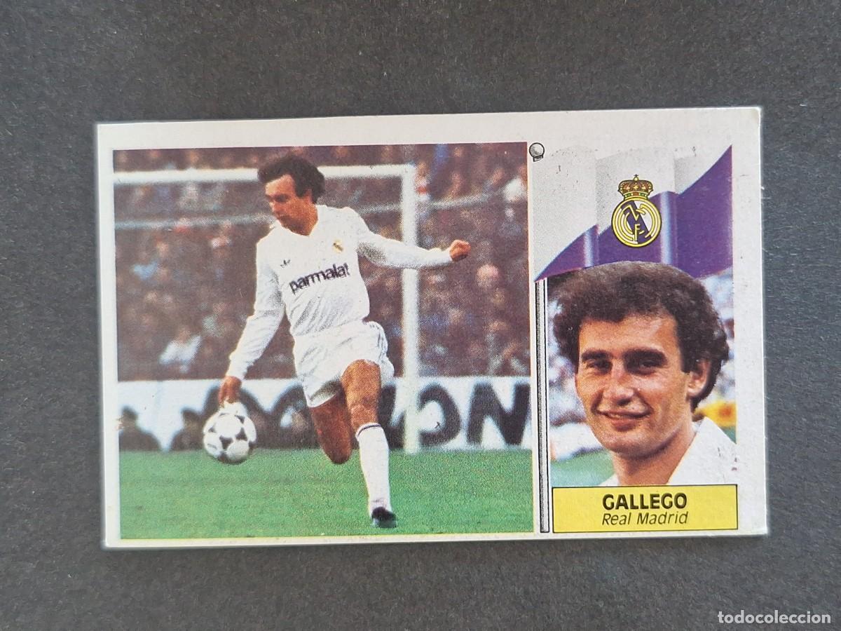 Cromos de f&uacute;tbol: L3 GALLEGO REAL MADRID LIGA ESTE 1986 1987 86 87 NUNCA PEGADO SIN PEGAR