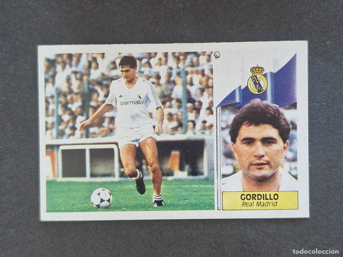Cromos de f&uacute;tbol: L3 GORDILLO REAL MADRID LIGA ESTE 1986 1987 86 87 NUNCA PEGADO SIN PEGAR